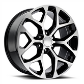 28" Snowflake Replica RP032 Wheel 🔥28X10 +30 6X139.7 🔥C.B 78.1 Black Machined Rim✅